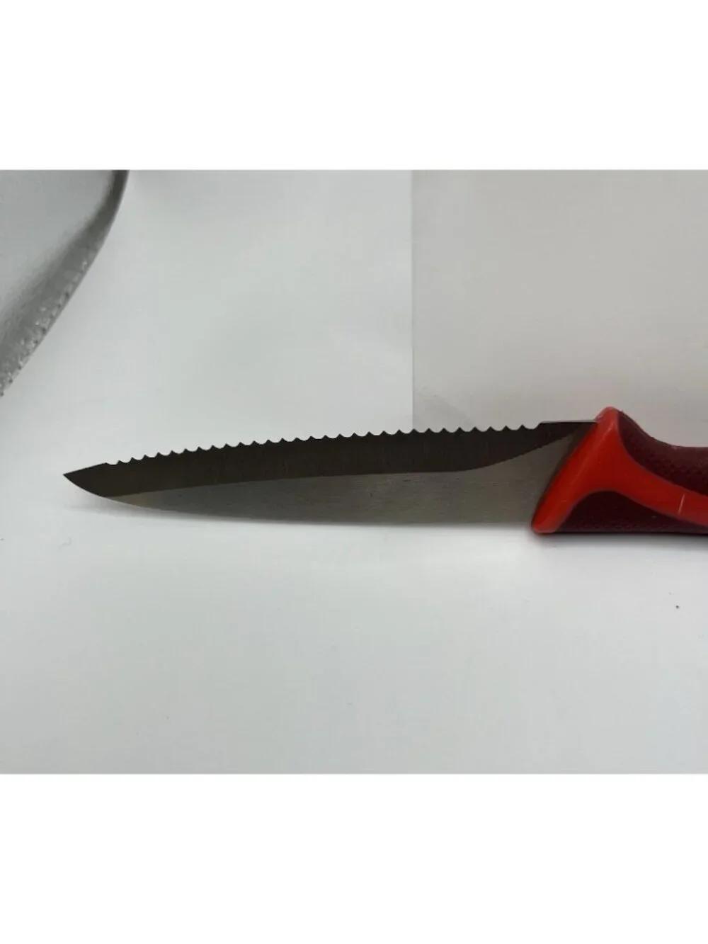 ZYLISS Serrated Paring Knife 4 Inch 10 cm Stainless Steel Blade Red With Sheath